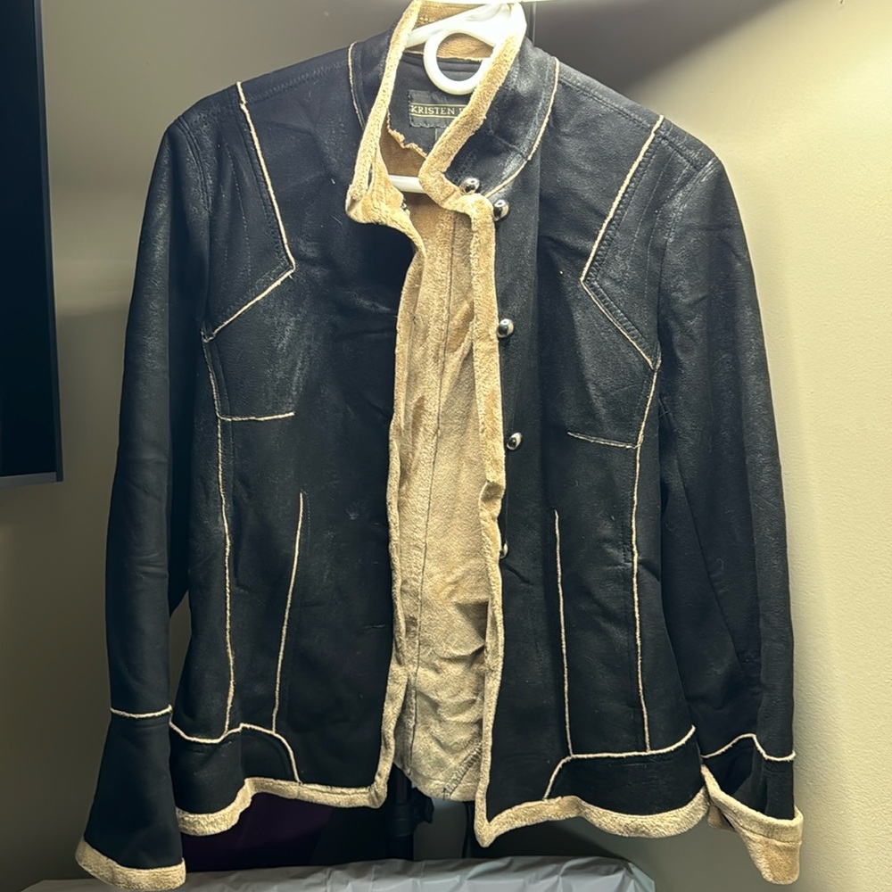 Kristen Blake Black and Cream Jacket